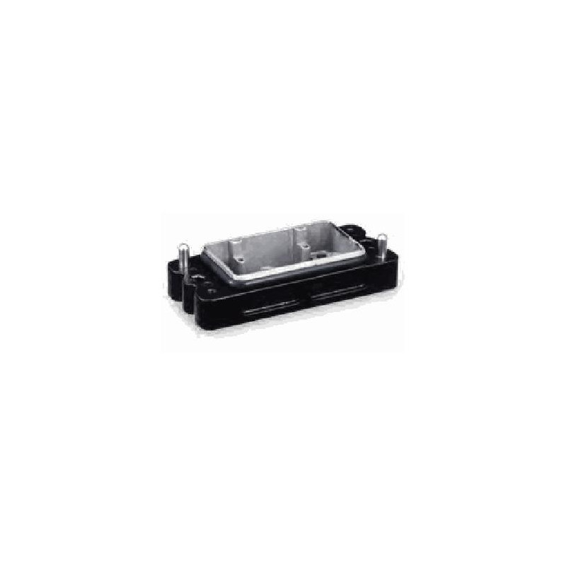 Embase encastrée 6B, Aluminium moulé sous pression, acier inoxydable, IP68/IP69K, Sortie basse